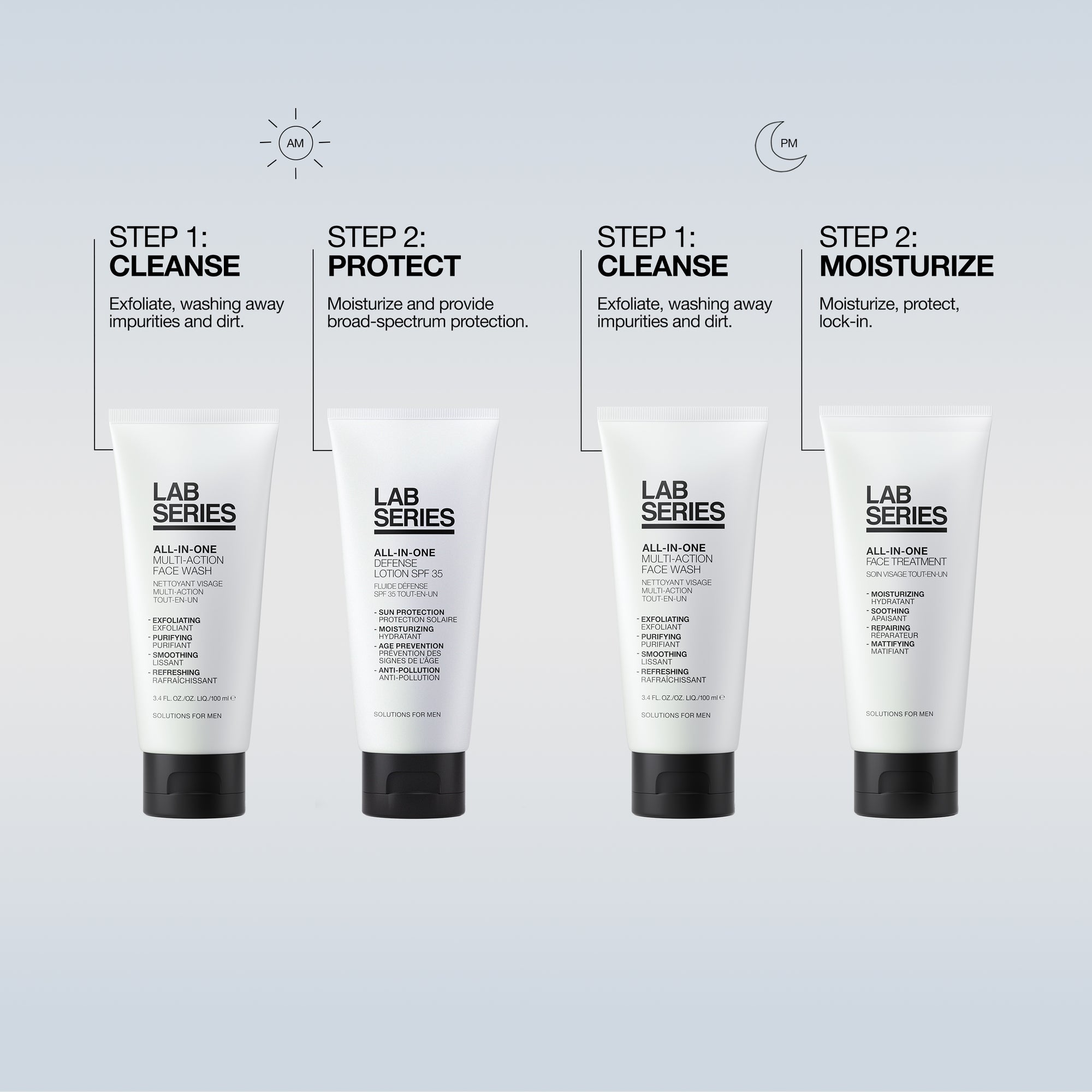 All-In-One Face Wash & SPF 35 Moisturizer Duo