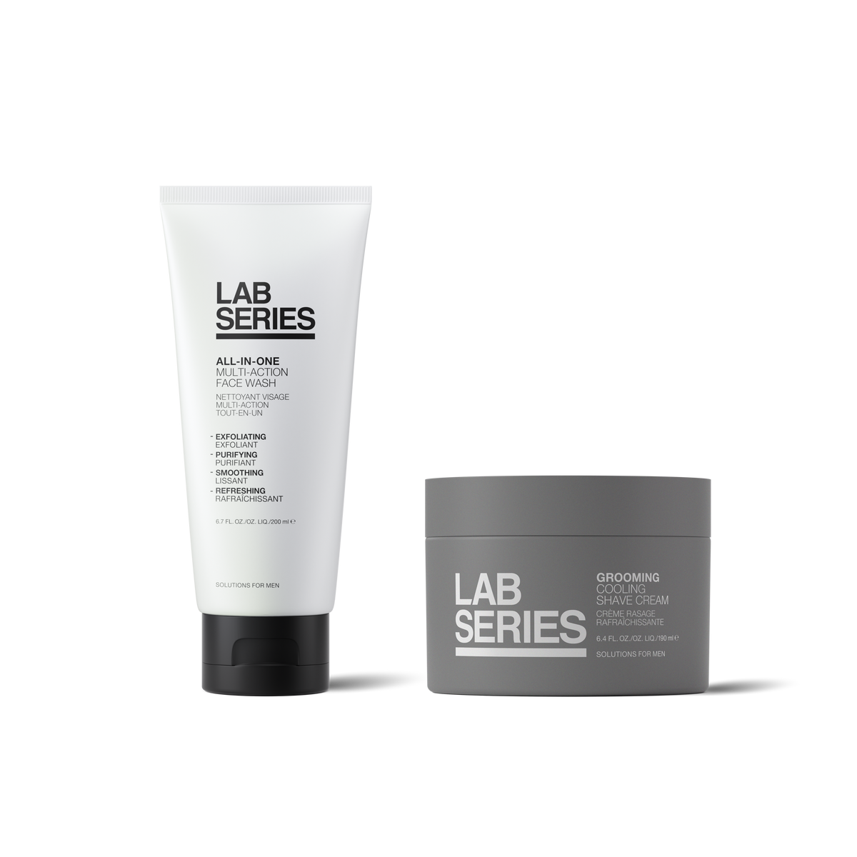 Exfoliating Face Wash and Shaving Cream Gift Set