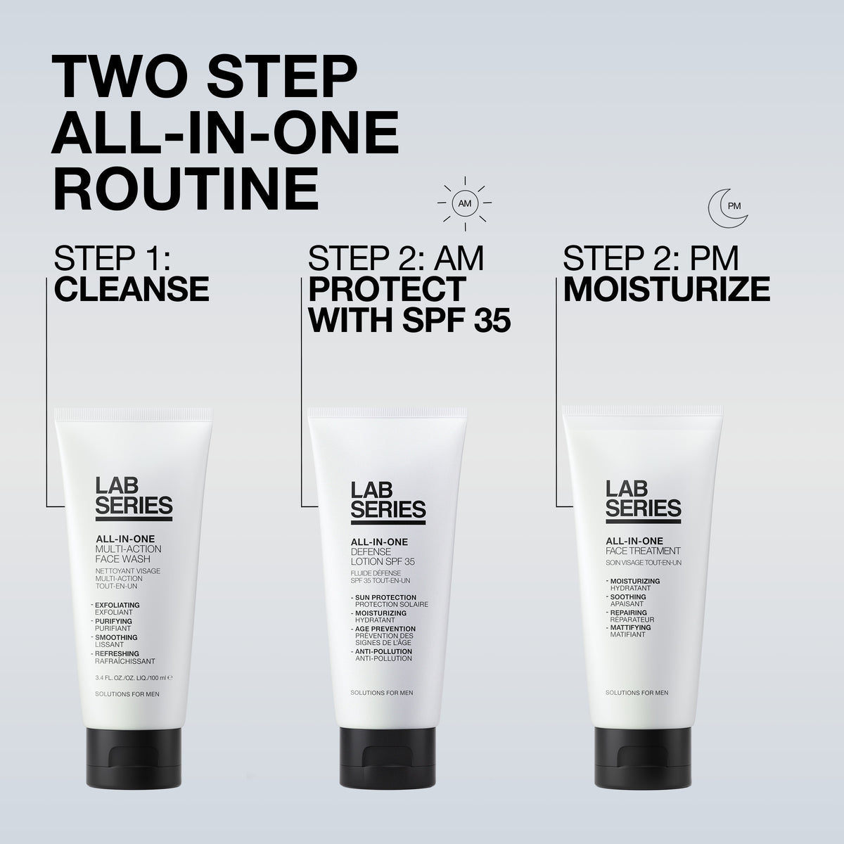 All-In-One You're Busy 2-Step Men's Skincare Set