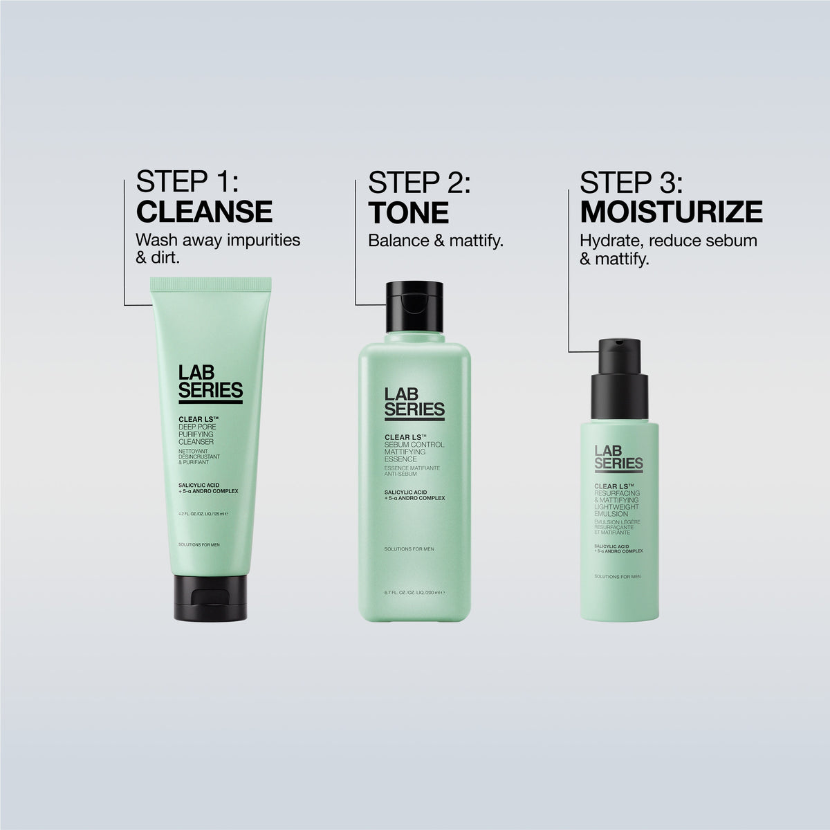 Clear LS Let's Clear Things Up Men's Skincare Set