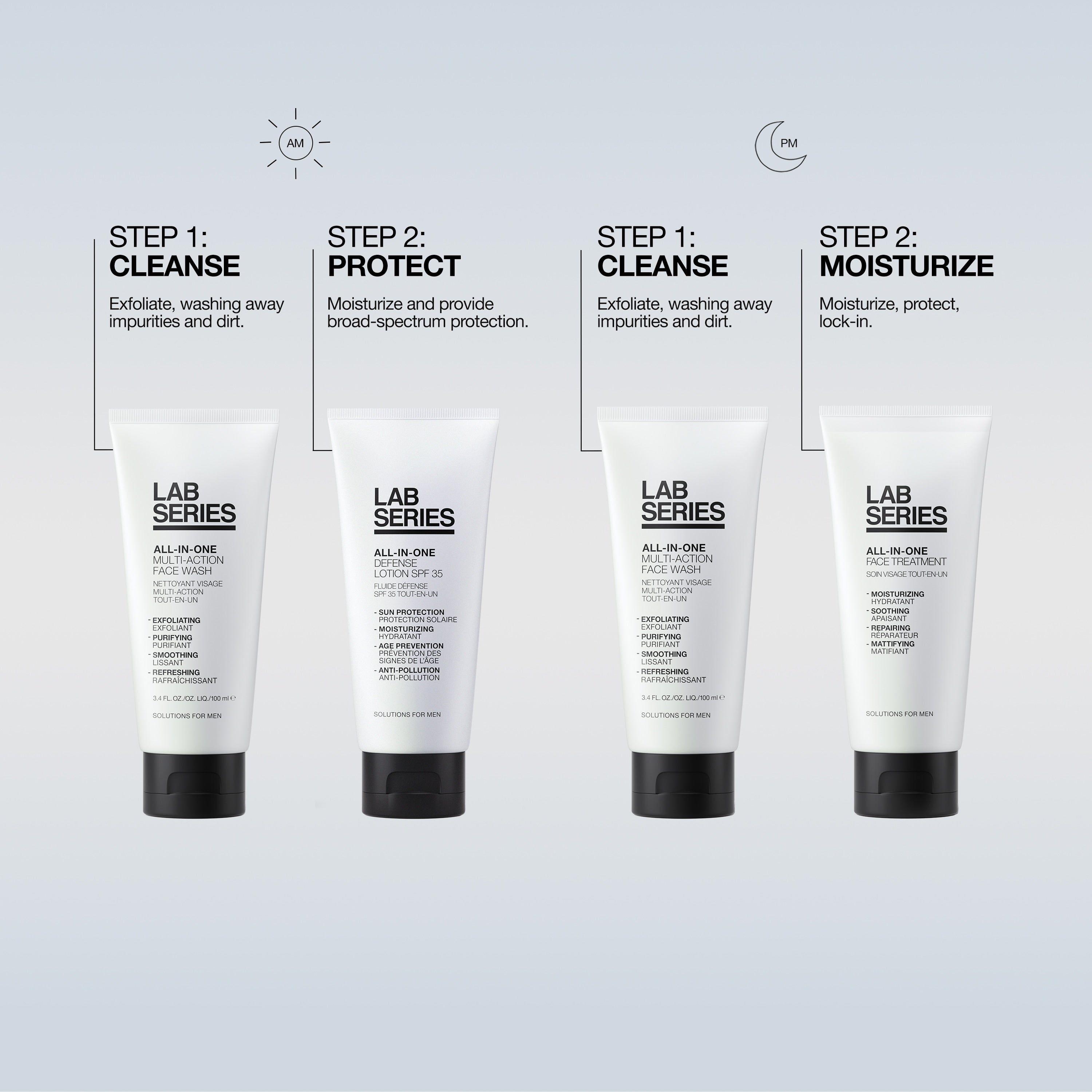 All-In-One Multi-Action Exfoliating Face Wash | Lab Series