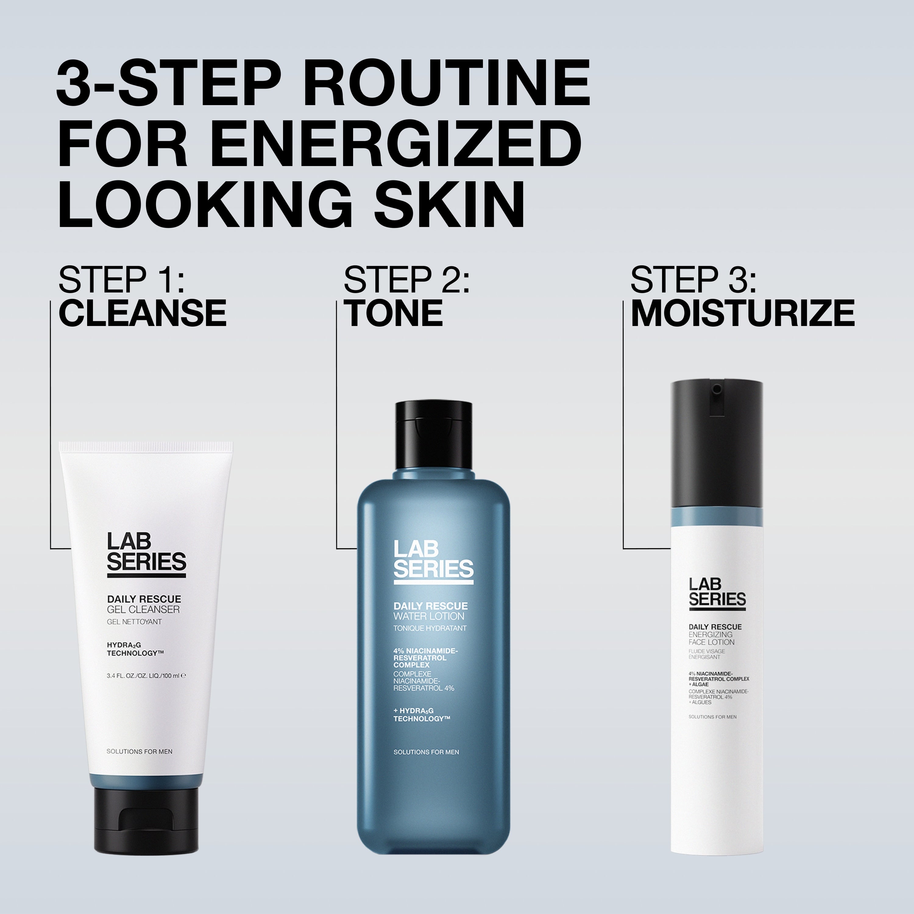 LAB SERIES RESCUE WATER EMULSION 100ml4個 Daily Rescue Hydrating Gel Cleanser | Lab Series™ Official Site