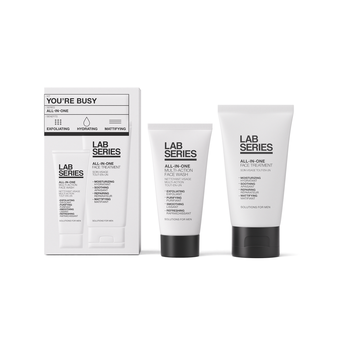 All-In-One You're Busy 2-Step Men's Skincare Set, Product Shot
