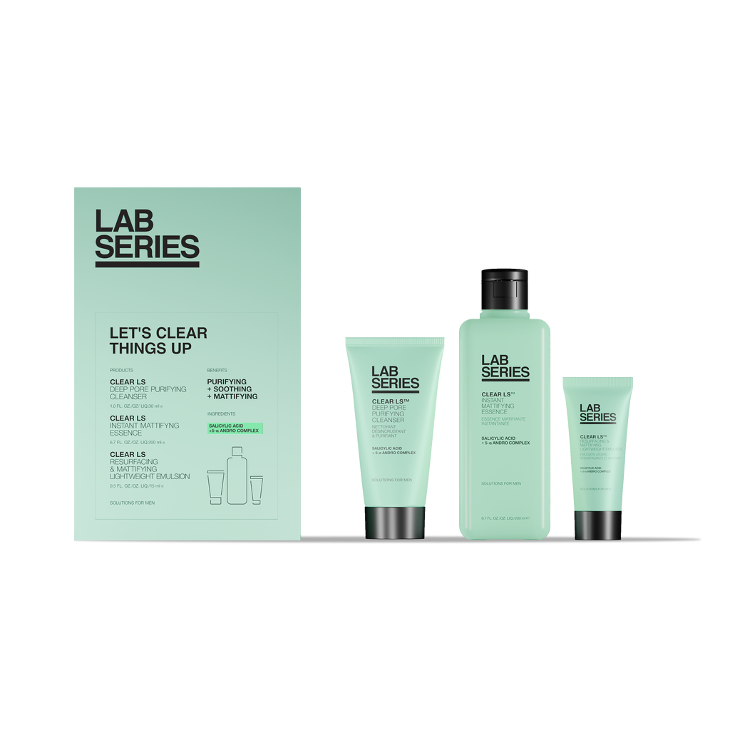 Clear LS Let's Clear Things Up Men's Skincare Set, Product Shot