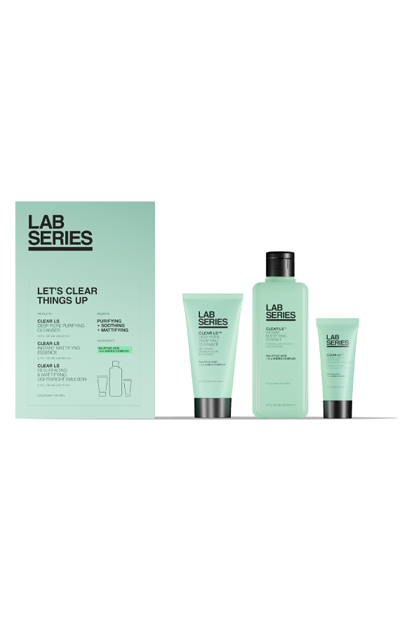 SET | clear ls let's clear things up men's skincare gift set